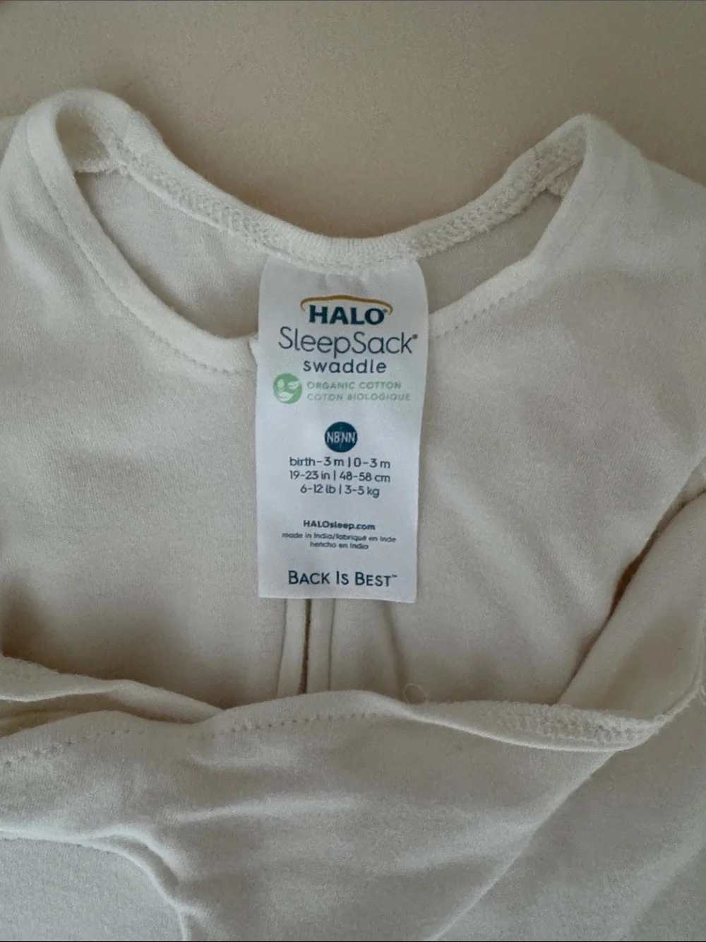 Halo Baby Sleep Sack Swaddle - White